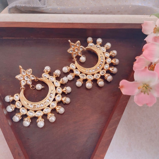 White earrings for girls