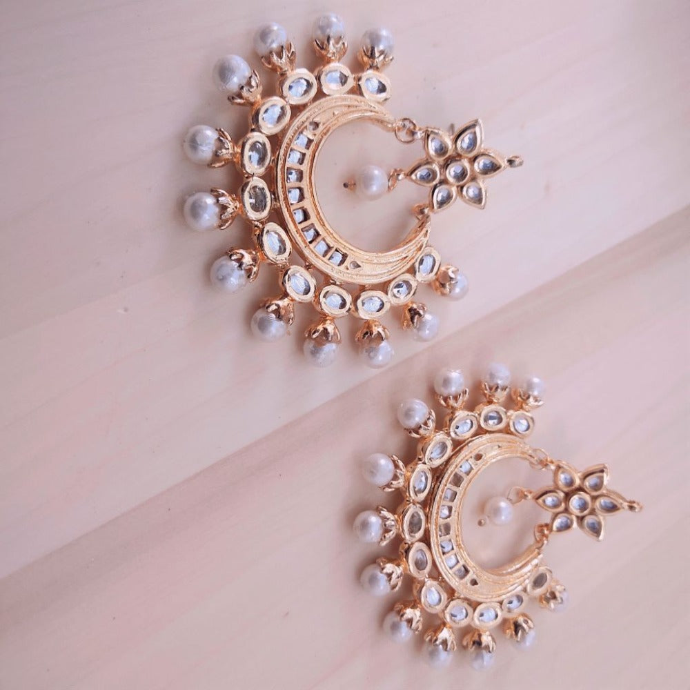 White earrings for girls