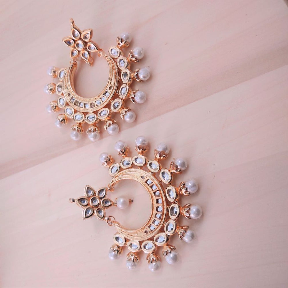 White earrings for girls