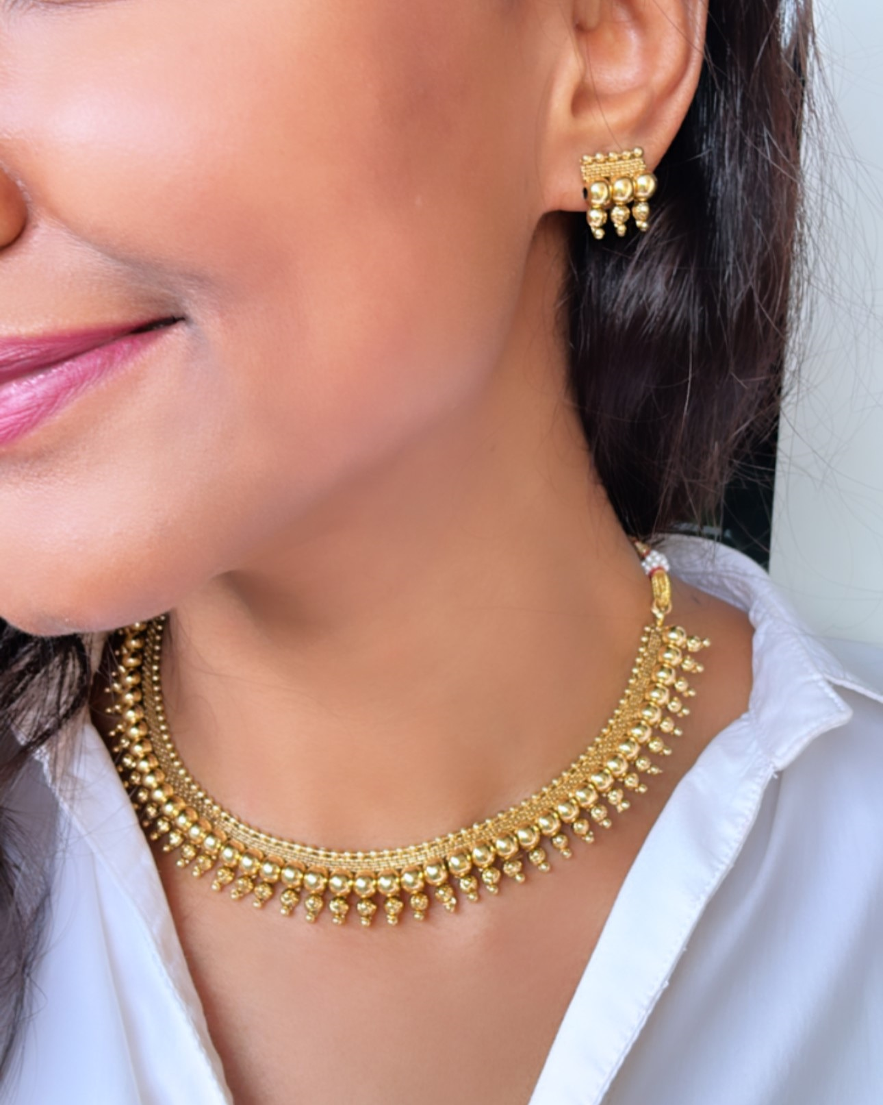 GOLDEN KERALA JEWELLERY SET