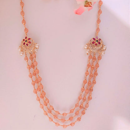 CHANDNI BEADED KEMP JEWELLERY SET