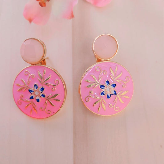 Pink earrings for girls