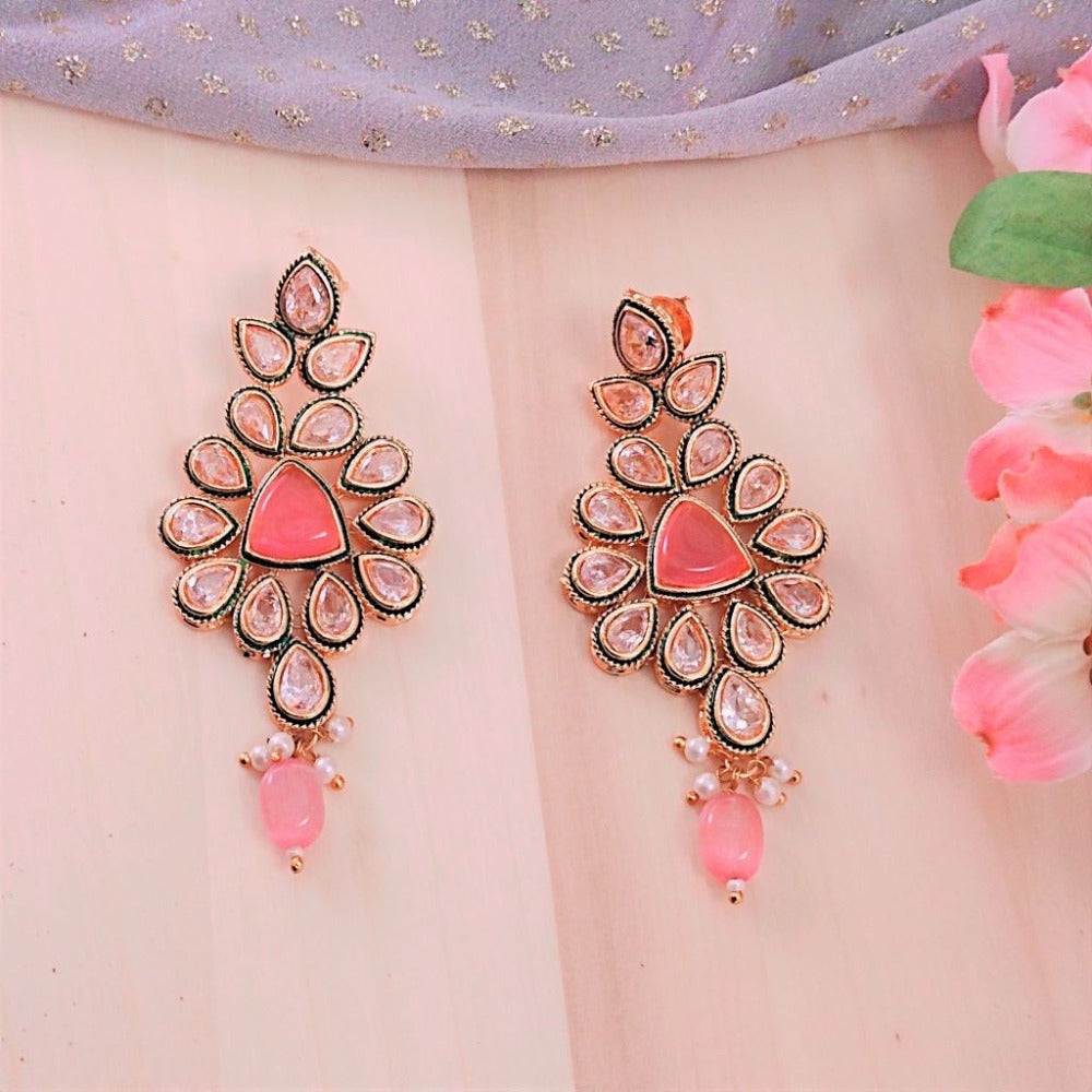 Pink earrings for girls