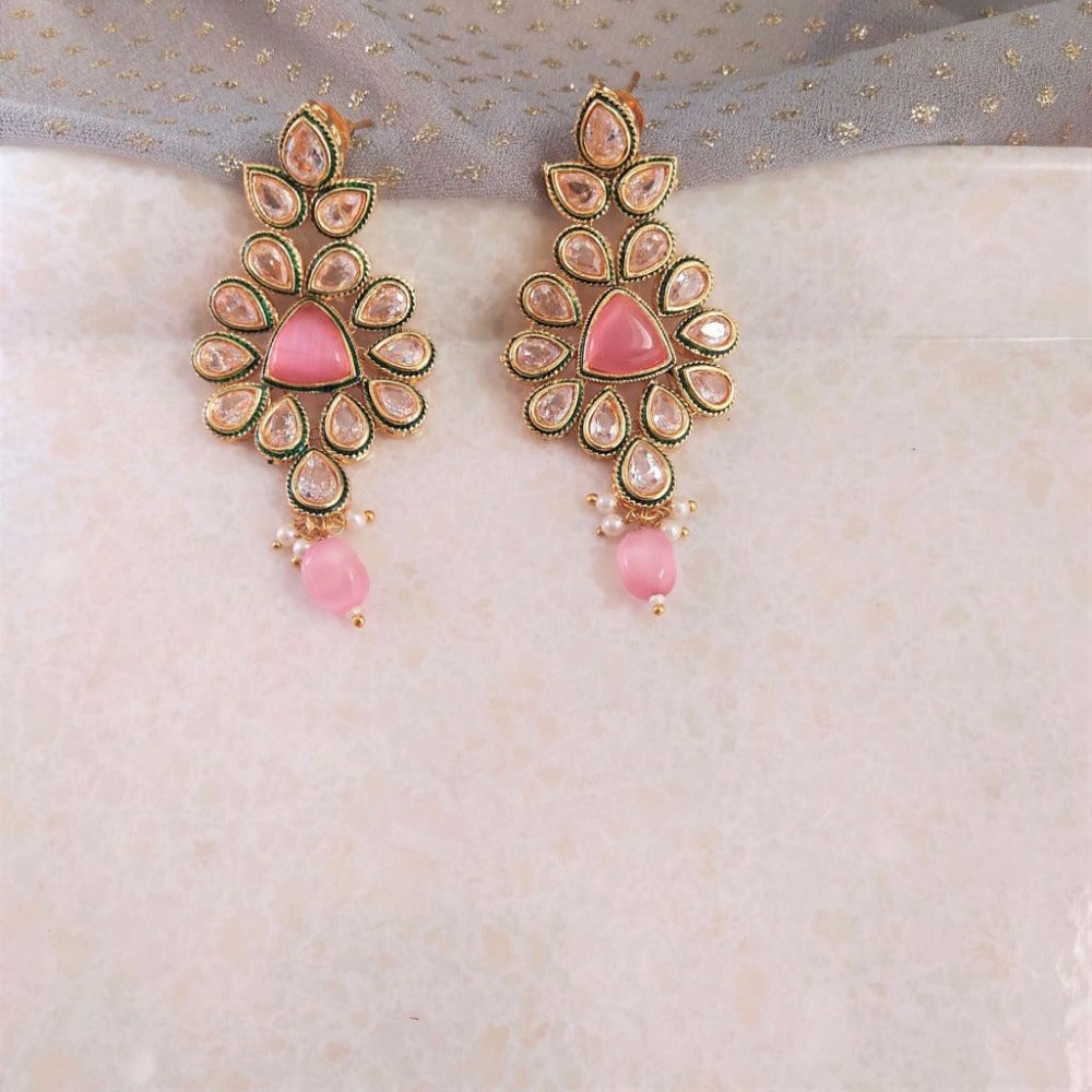 Pink earrings for girls