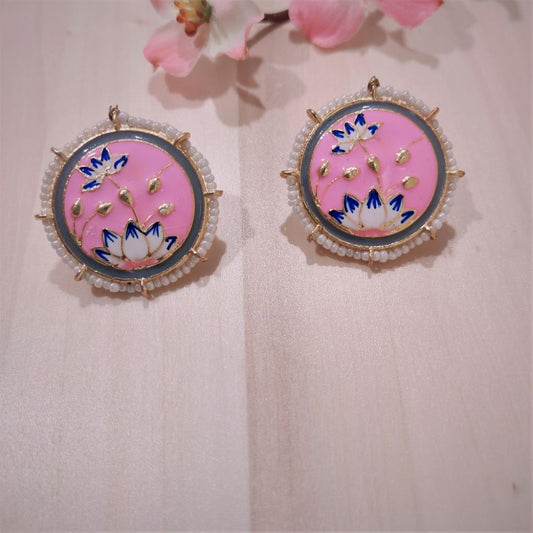 Pink earrings for girls