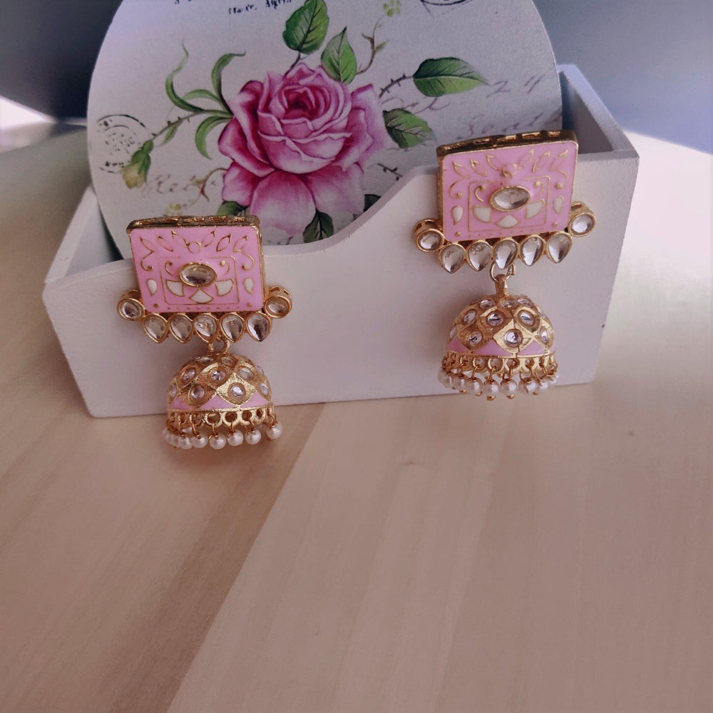 Pink earrings for girls