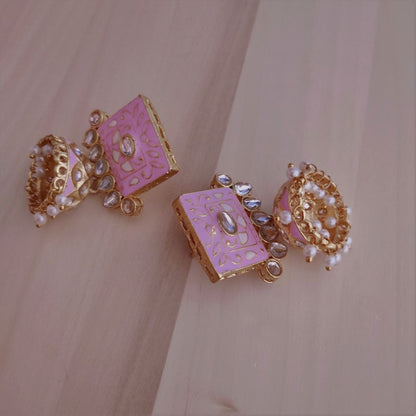 Pink earrings for girls