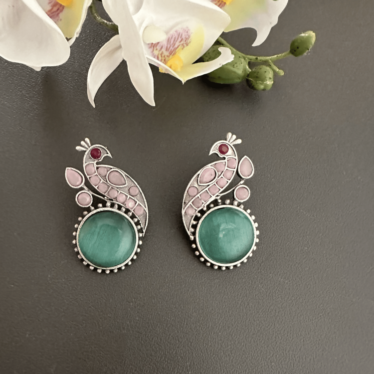 Mint Silver Plated Earrings