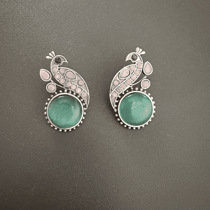 Mint Silver Plated Earrings