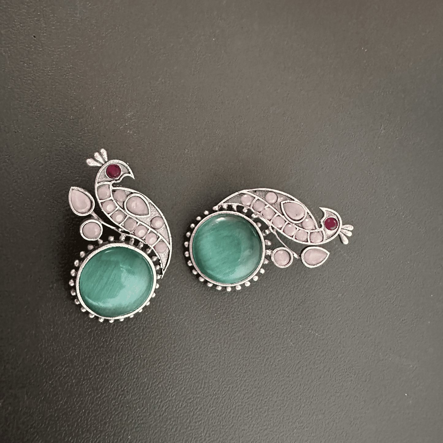 Mint Silver Plated Earrings