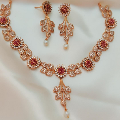 RUBY HIYA ZIRCONIA JEWELLERY SET