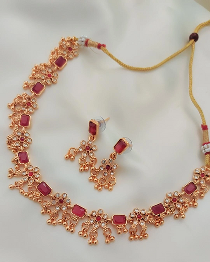 RUBY RISHIMA STONE JEWELLERY SET