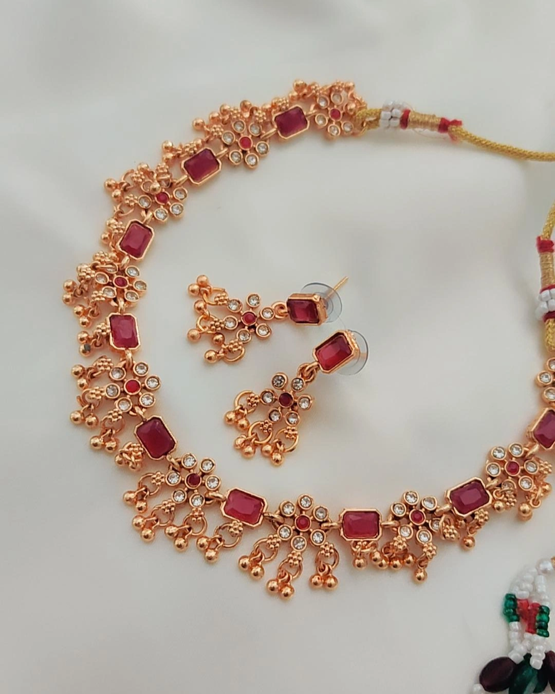 RUBY RISHIMA STONE JEWELLERY SET