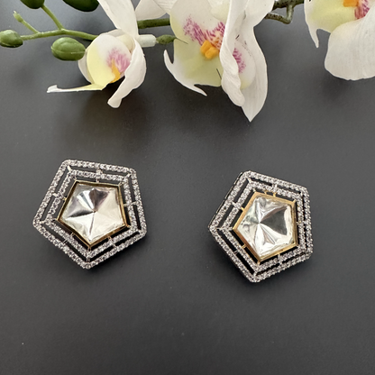 SILVER STAR STUD EARRINGS