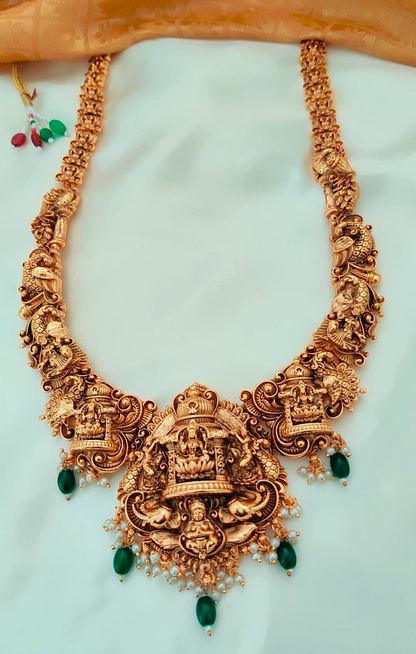 GOLDEN URA TEMPLE JEWELLERY SET COMBO