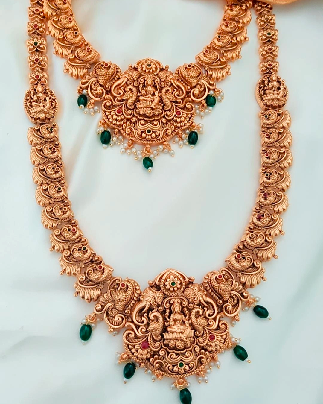 GOLDEN TISYA TEMPLE JEWELLERY SET COMBO