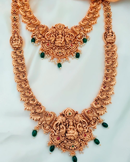 GOLDEN TISYA TEMPLE JEWELLERY SET COMBO