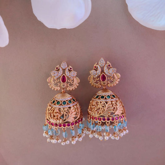 Unique temple earrings