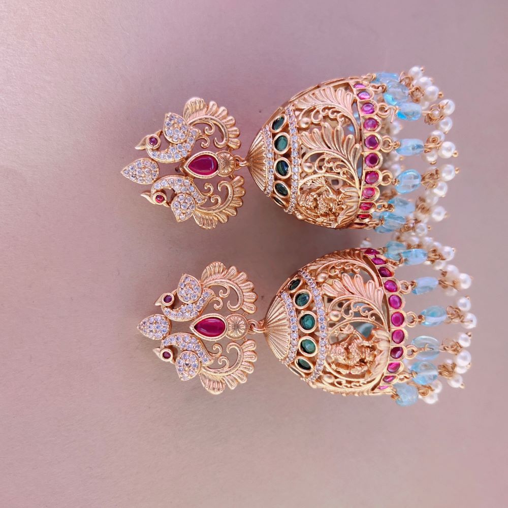 Unique temple earrings