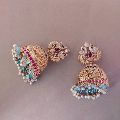 Unique temple earrings