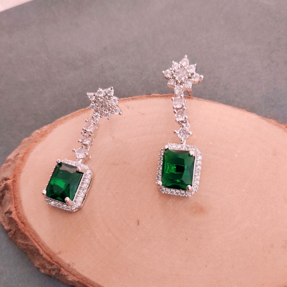 Stunning American diamond earrings