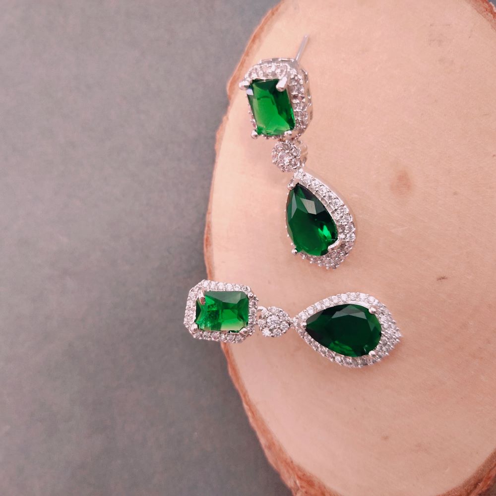 Stunning American diamond earrings