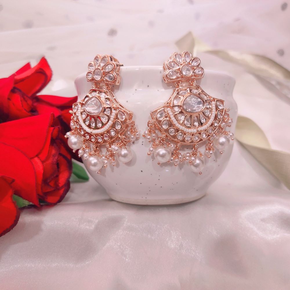 White earrings for girls