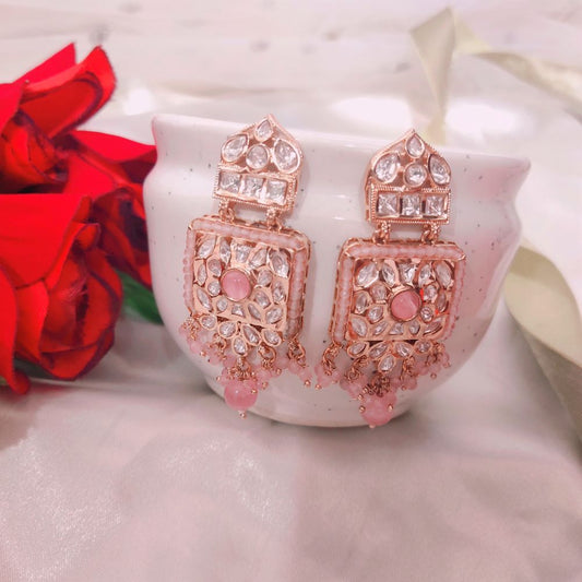 Pink earrings for girls