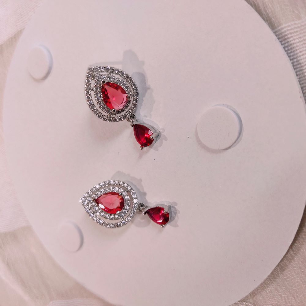 Stunning American diamond earrings