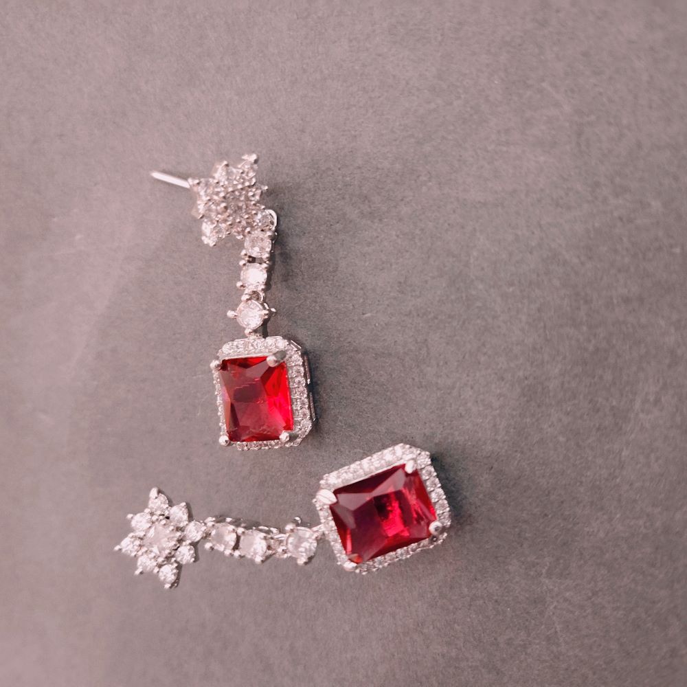 Stunning American diamond earrings