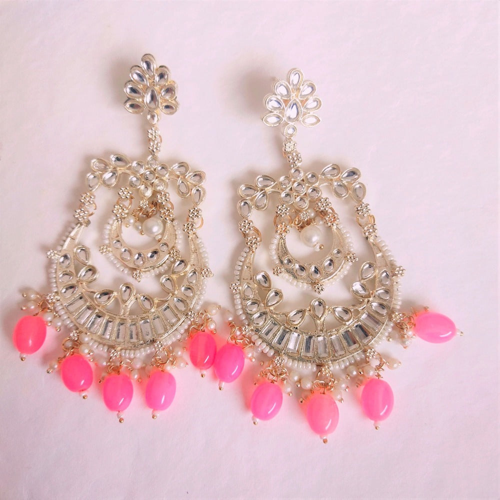 Pink earrings for girls