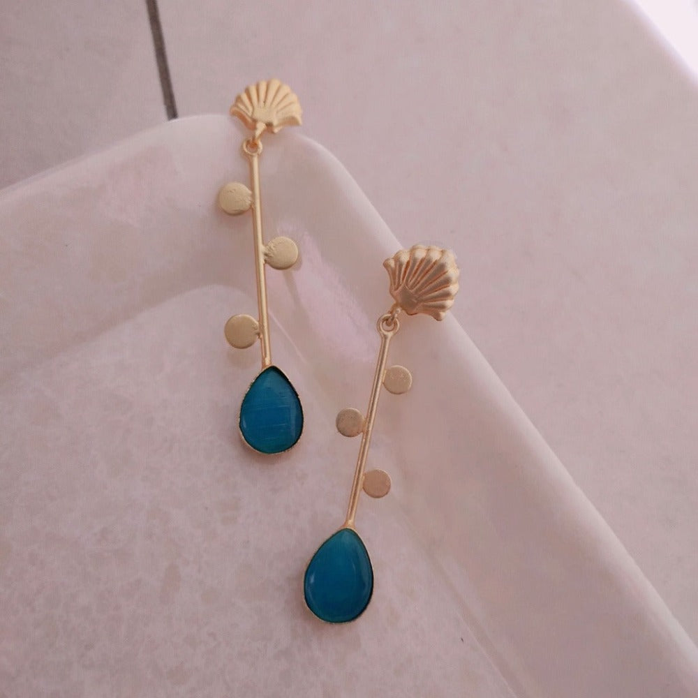 Blue earrings for girls