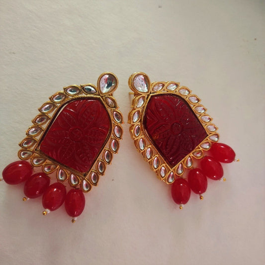 Red earrings for girls