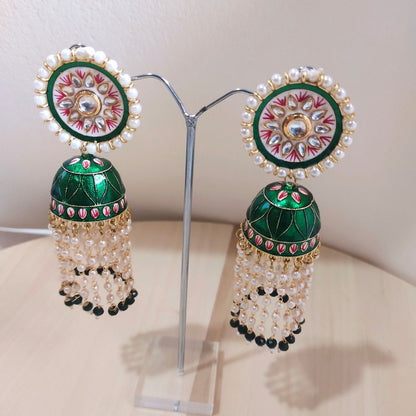 green earrings for girls