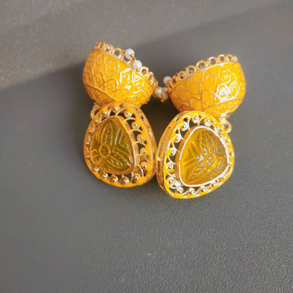 LEMON MEENA JHUMKAS