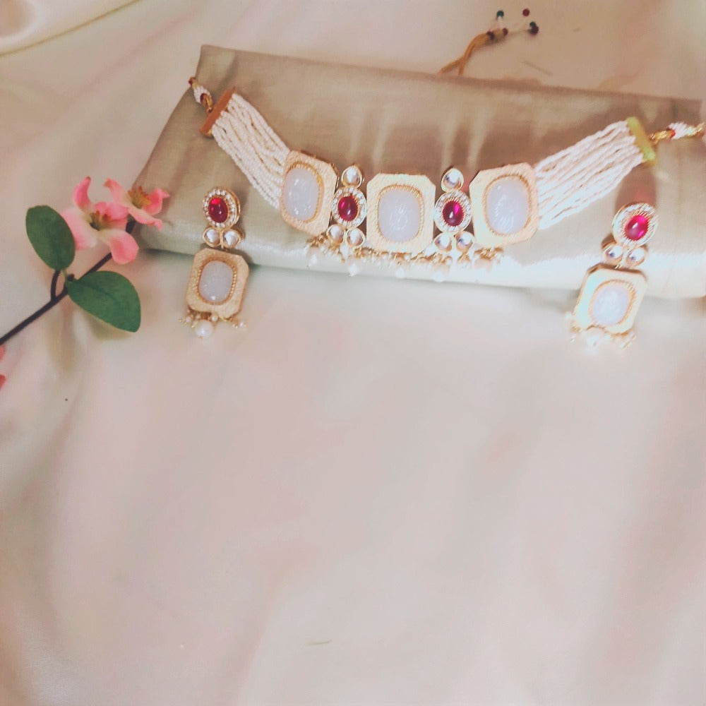 Ivory choker necklace