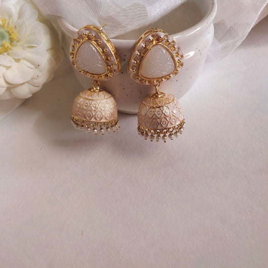 White earrings for girls