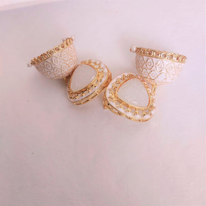 White earrings for girls