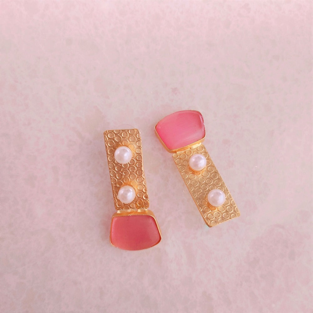 Pink earrings for girls