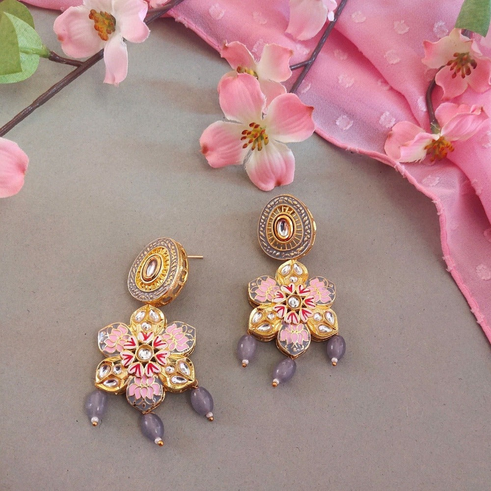 Pink earrings for girls