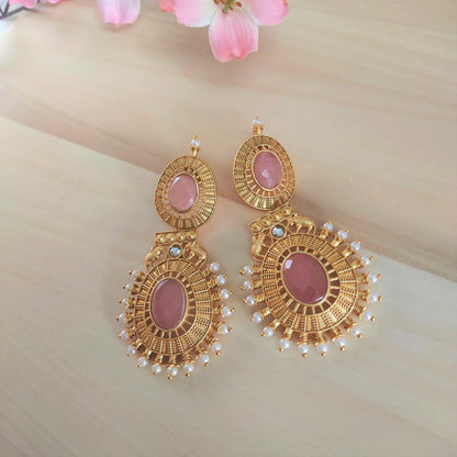 Pink earrings for girls