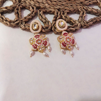 Maroon earrings for girls