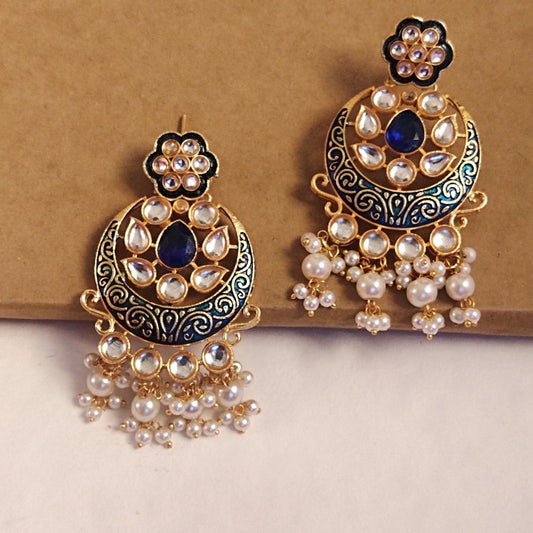 Royal blue earrings for girls