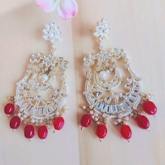 Maroon earrings for girls