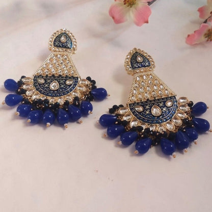 Royal blue earrings for girls