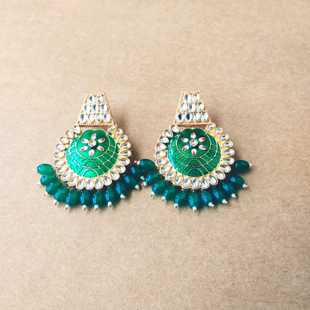 green earrings for girls