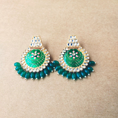 green earrings for girls