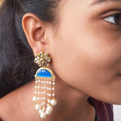 Blue earrings for girls